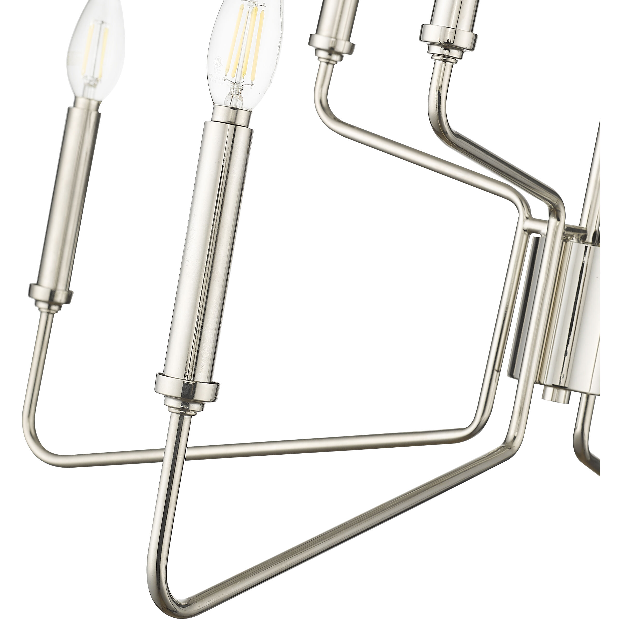 Raven 8 Light 28 inch Polished Nickel Chandelier Ceiling Light